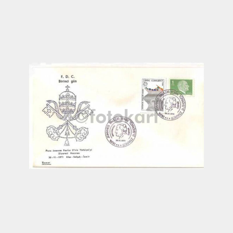 1979 Papa Ziyareti Selçuk-İzmir FDC