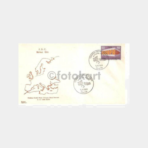 1969 İzmir Ortak Pazar Avrupa Günü FDC