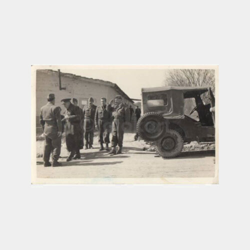 1970 Askeri Grup ve Jeep Oto Konulu Fotoğraf