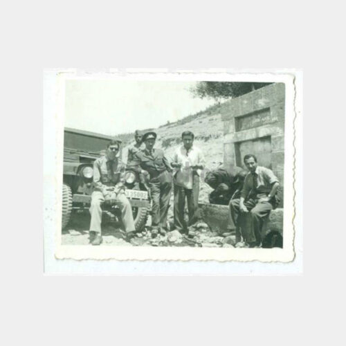 1950 Askeri Jeep Araç Askerler Görünüş Fotoğraf