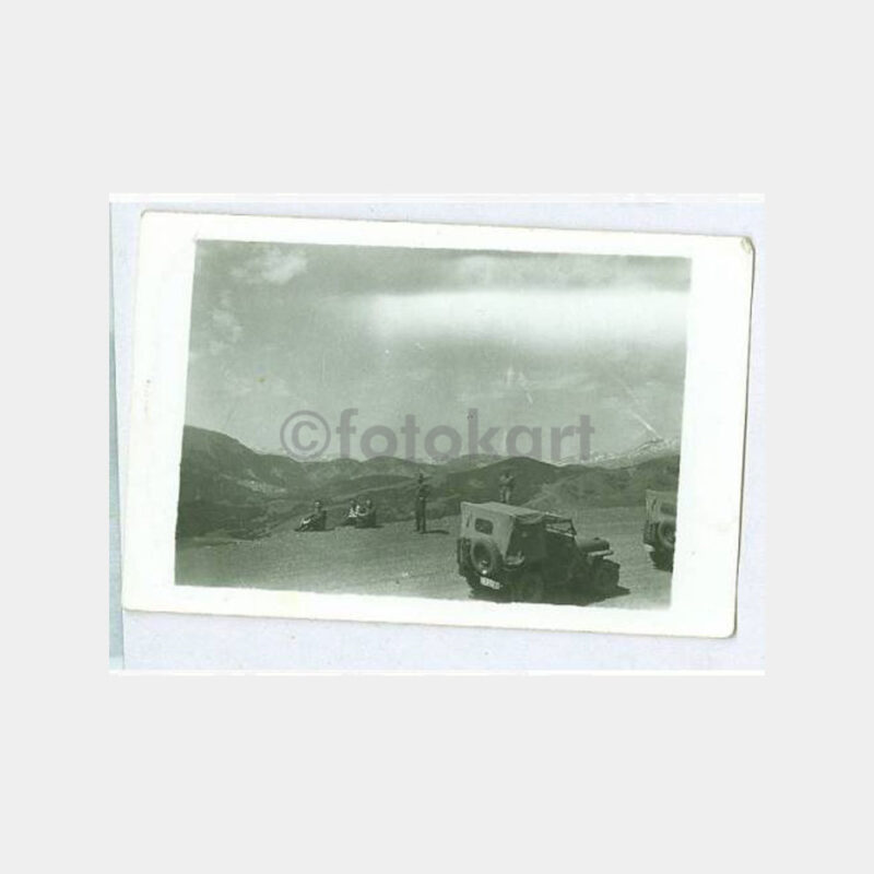 1954 Pülümür Dağları Askeri Jeep 2 Adet Fotoğraf