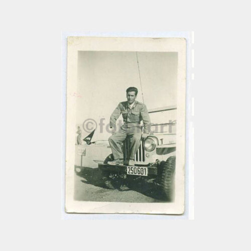 1953 Askeri Jeep Üzerinde Asker Fotoğraf