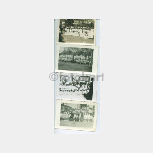 1941 Karadeniz Ereğli Kepez Köyü Okul Grup 4 Adet Fotoğraf