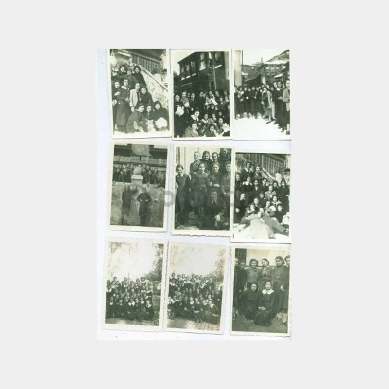 1946 Kütahya Kız Okul Konulu 9 Adet Fotoğraf