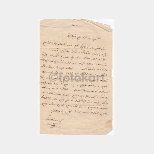 1920 İstanbul Osmanlıca Mektup