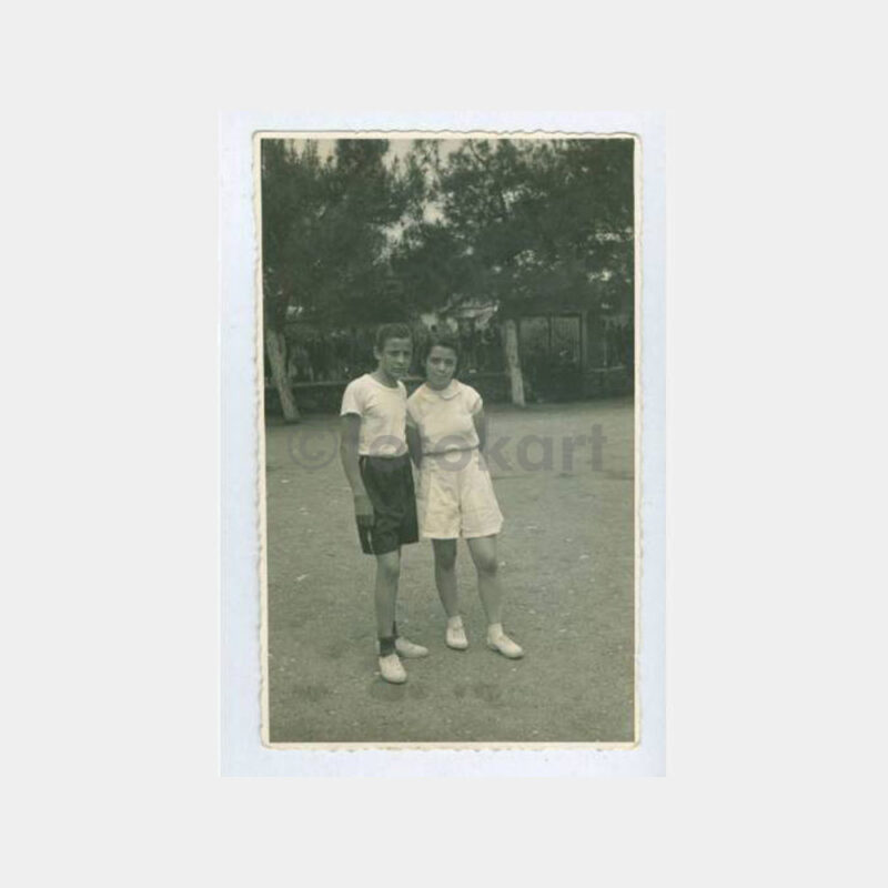 1952 - 19 Mayıs Spor İki Öğrenci Konulu Fotoğraf