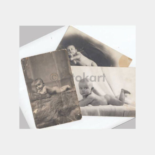 1928 Bebek Konulu 3 Adet Stüdyo Fotoğraf