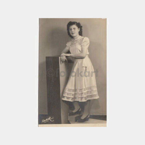 1971 Suriye Halep Stüdyo - Kadın 5 Adet Fotoğraf