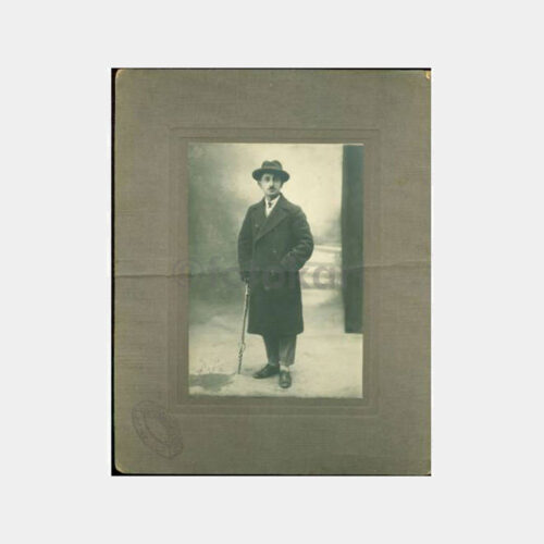 1930 Şapkalı Bay - Büyük Ebat Stüdyo Fotoğraf