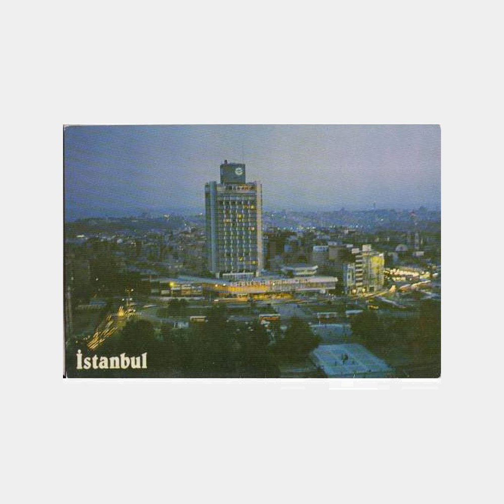 1978 Taksim Meydanı Intercontinental Hotel Görünüş Kartpostal