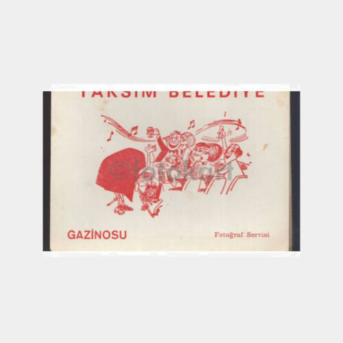 1968 Taksim Belediye Gazinosu Fotoğraf Kabı