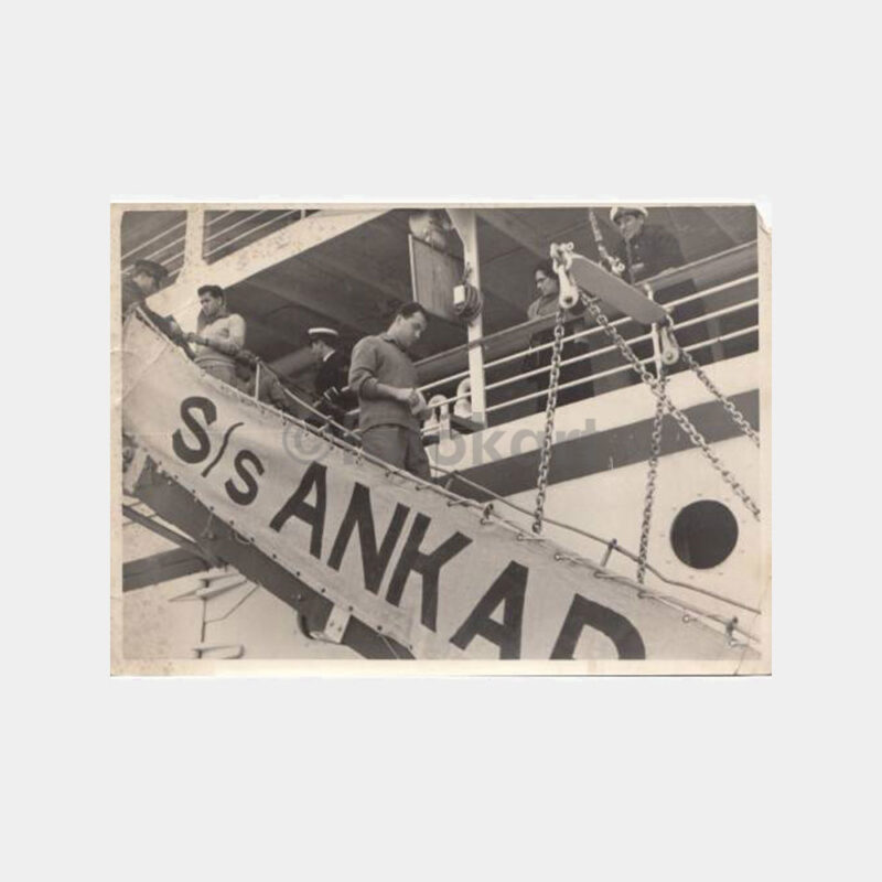 1955 Ankara Vapuru Konulu Yolcular Fotoğrafı