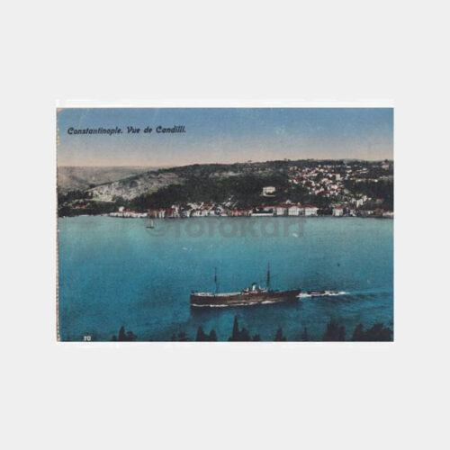 1921 İstanbul Boğaziçi Kandilli Vapurlar Kartpostal