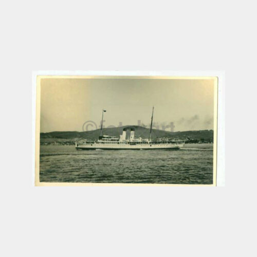 1938 Beykoz Çıkışı Vapur Görünüş Kartpostal