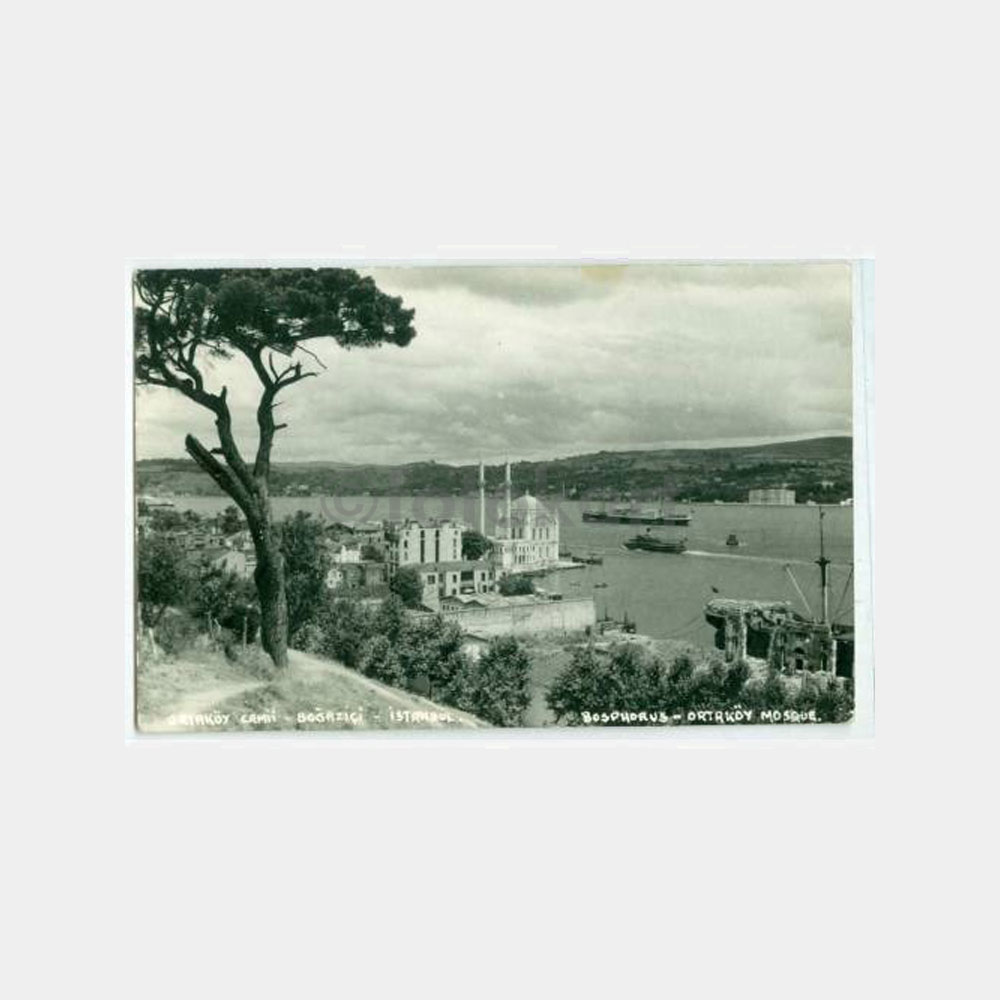1958 Ortaköy Sırtlarından Boğaziçi - Gülcemal Vapuru Kartpostal