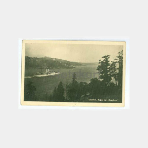 1930 Boğaziçi Vapur Görünüş Kartpostal