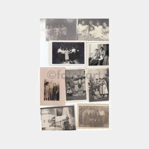 Eski İstanbul Aileleri Konulu 10 Adet Fotoğraf