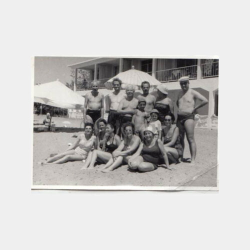 1960 Florya Plajı Aile Grup Konulu Fotoğraf