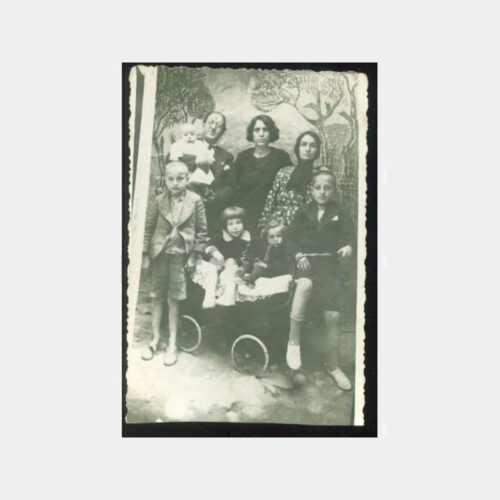 1929 Aile Görünüş -Arka Plan- Stüdyo Fotoğraf