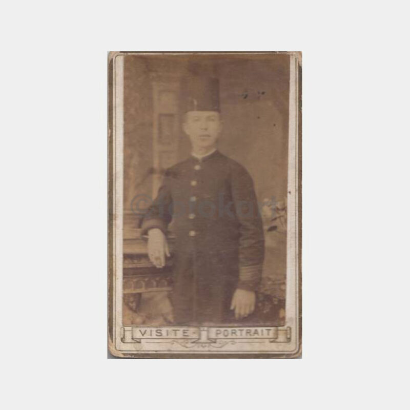 1901 Askeri Öğrenci Konulu Kabinet Fotoğraf