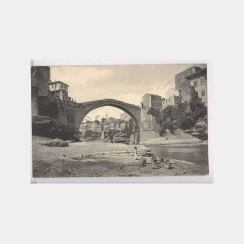 Bosna - Tarihi Mostar Köprüsü Nadir Kartpostal