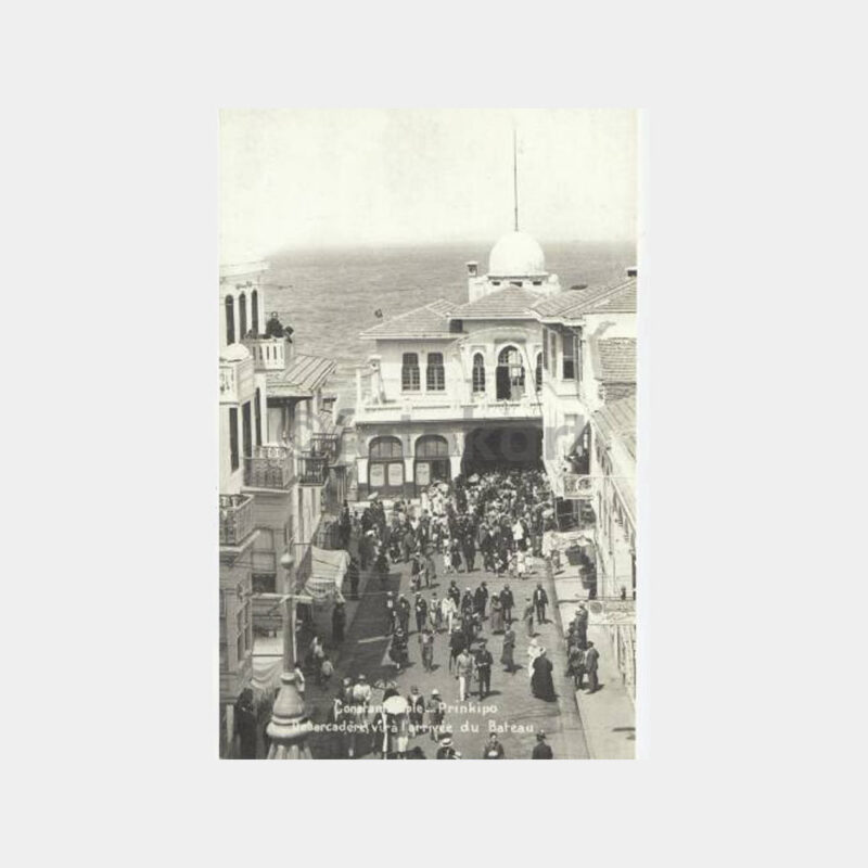 1925 Büyükada İskelesi Reprodüksiyon Baskı Kartpostal