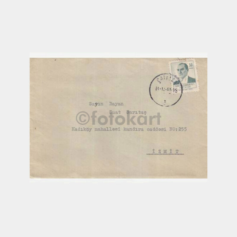 Çatalca - Türk Posta Tarihi Konulu Zarf