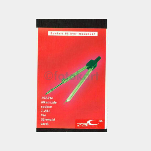 Cumhuriyet 75 Yıl Kartpostal