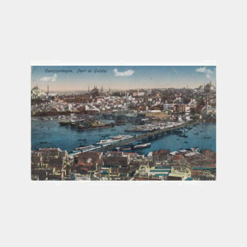 1921 Galata Köprüsü Konulu Kartpostal