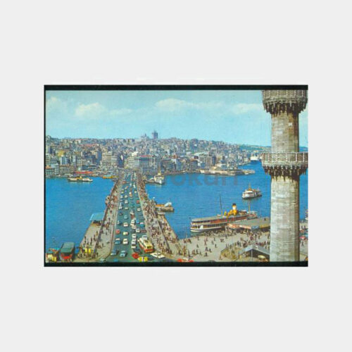 1975 Galata Köprüsü Görünüş Kartpostal