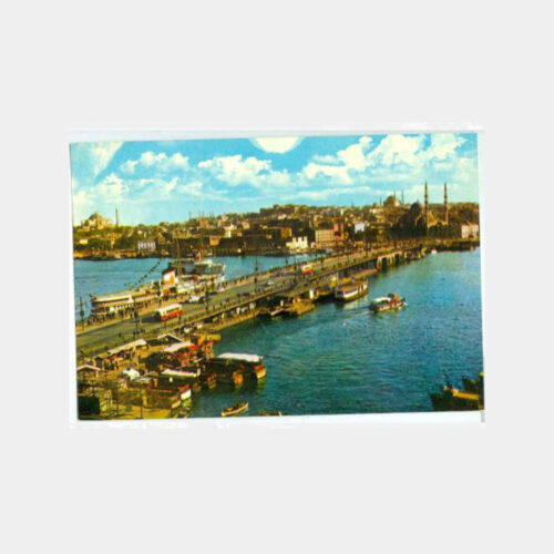 1980 Galata Köprüsü Görünüş Kartpostal