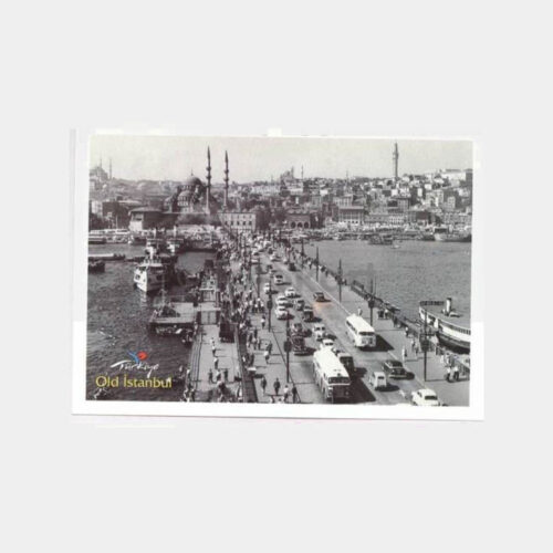 1960 Galata Köprüsü Görünüş Repr. Kartpostal