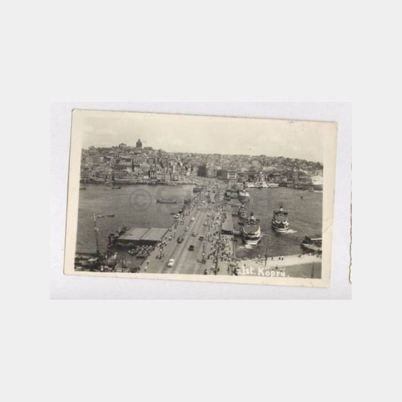 İstanbul Galata Köprüsü Görünüş Fotokart