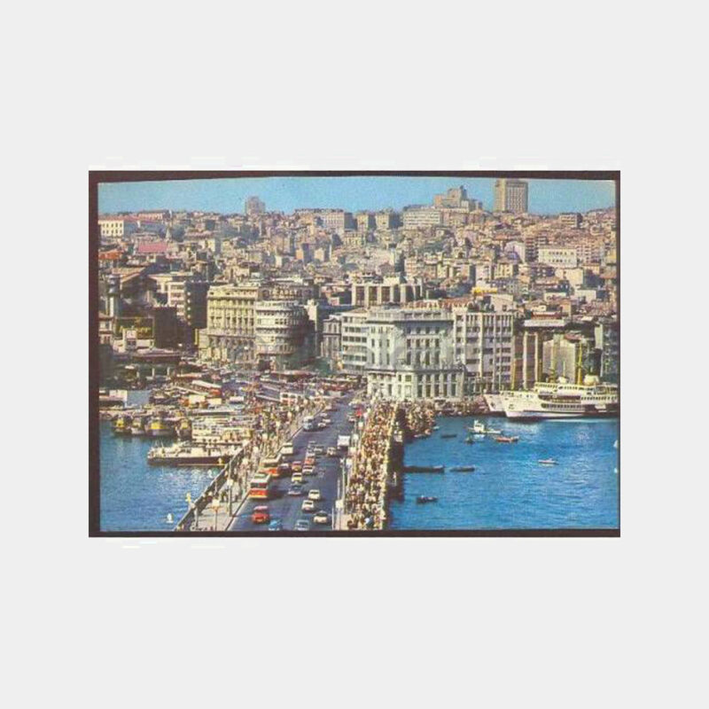 İstanbul Galata Köprüsü Kartpostal