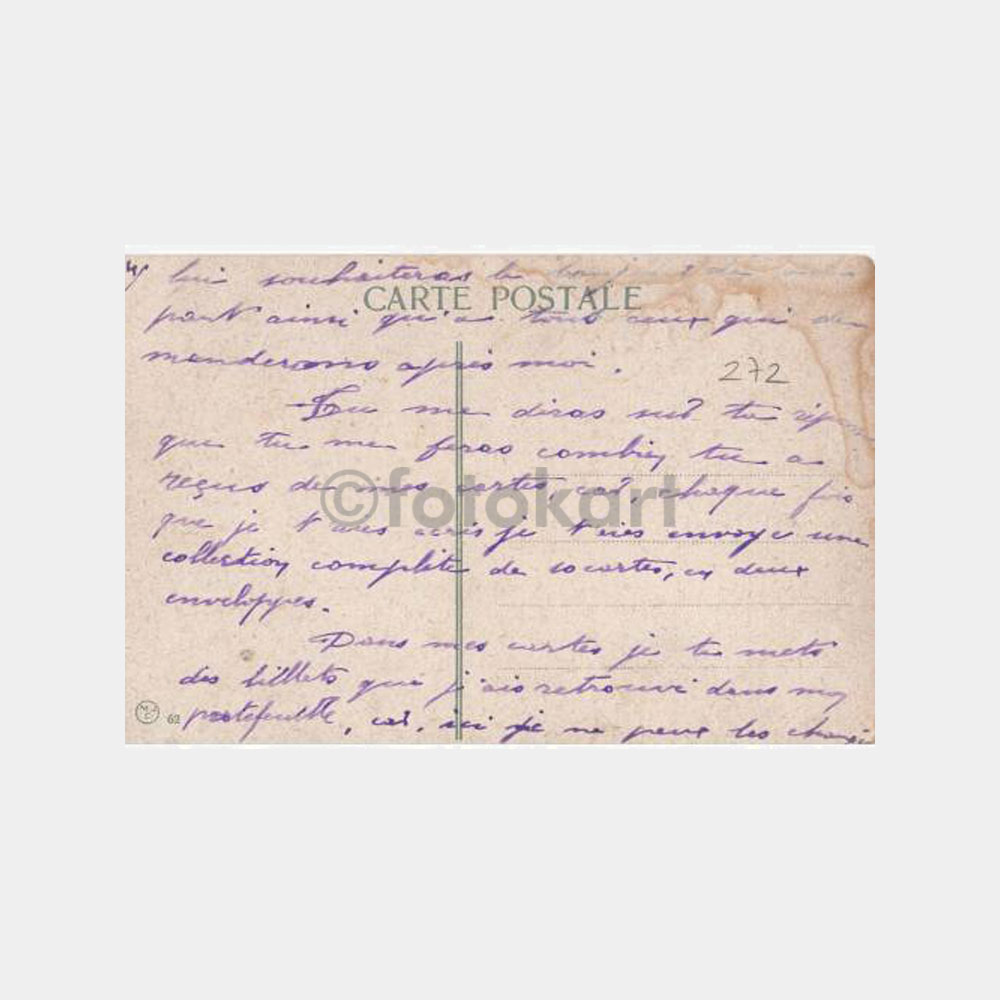 1922 İstanbul Karaköy Galata Kulesi Kartpostal - Görsel 2