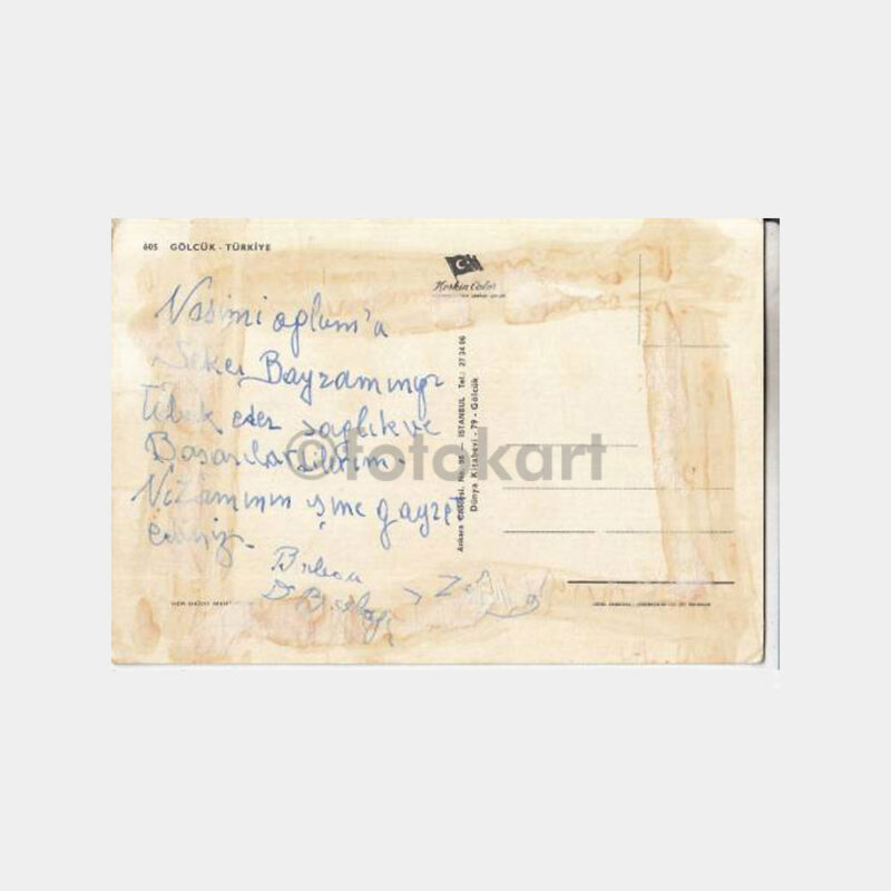 1973 Gölcük Yavuz Gemisi Görünüş Kartpostal - Görsel 2
