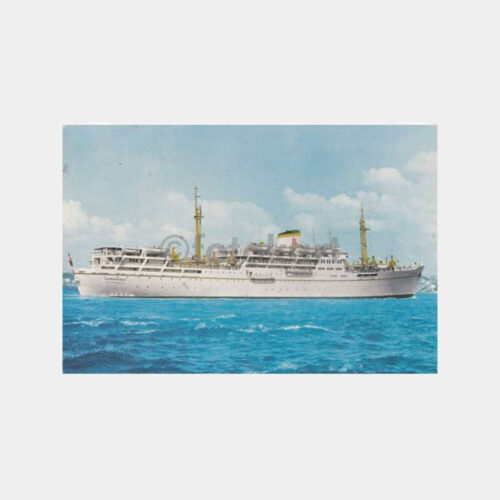 1960 Karadeniz Gemisi Konulu Kartpostal