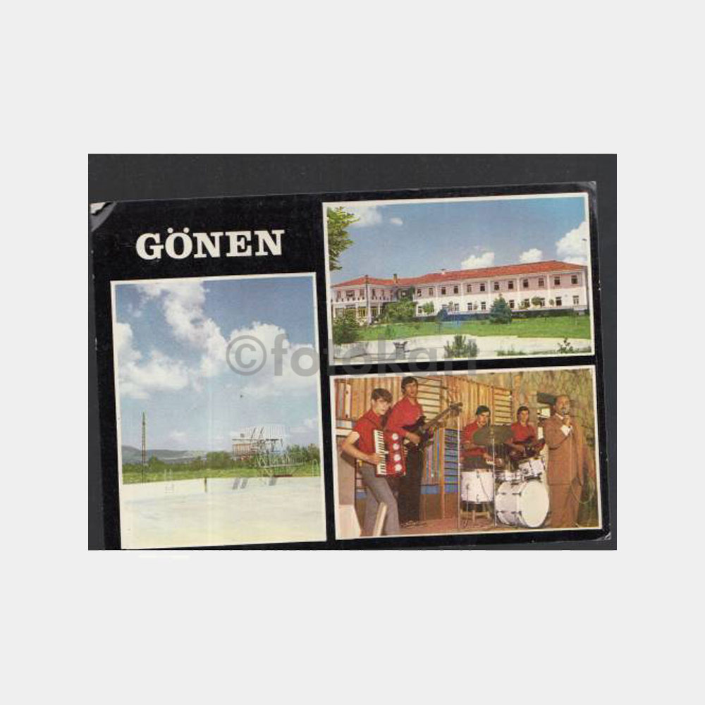 1975 Gönen Kaplıca Otelleri Konulu Kartpostal
