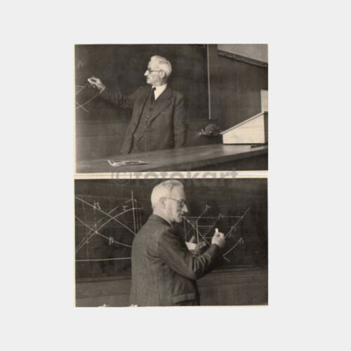 1950 Üniversite Hocası Kürsüde 2 Adet Fotoğraf