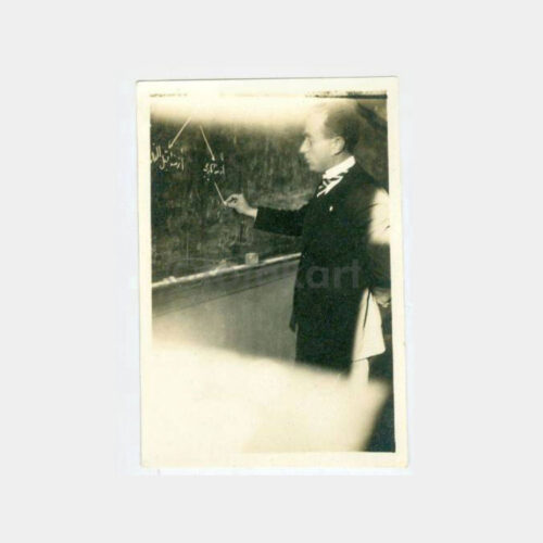 1928 Karatahta Önünde Hoca Görünüş Fotoğraf