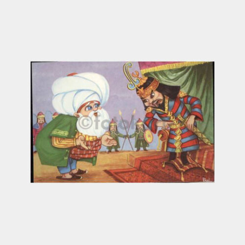 Nasrettin Hoca Timurlenk Konulu Kartpostal