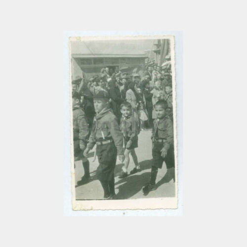 1964 İzci Öğrenciler Törende Görünüş Fotoğraf