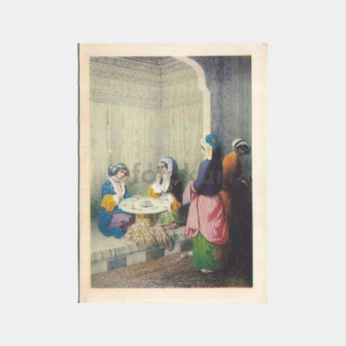 Osmanlı Kadınlar Yemek Kültürü Konulu Tebrik Kartı