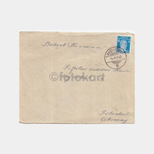 Türk Posta Tarihi Konulu Zarf - Kastamonu