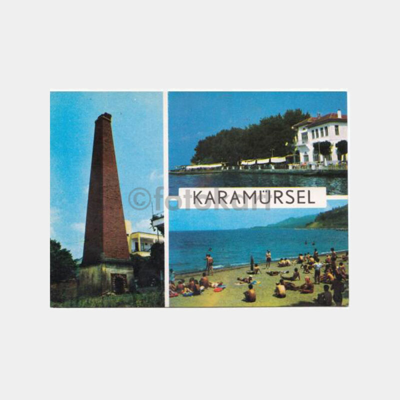 1975 Kocaeli Karamürsel Görünüş -Mensucat Konulu- Kartpostal