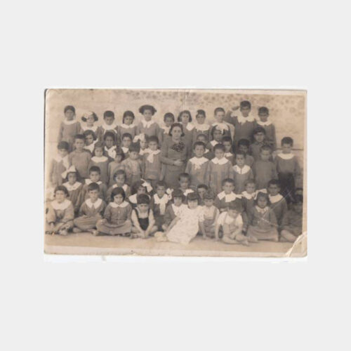 1940 İlkokul Sınıf Grubu Konulu Fotoğraf