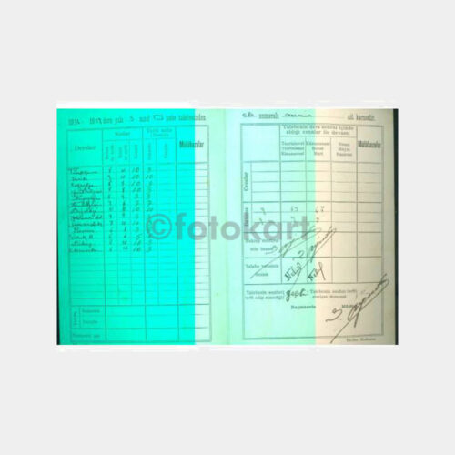 1936-1937 İstanbul Kız Lisesi Okul Karnesi