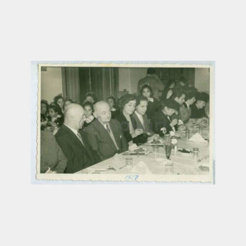 1957 İstanbul Ermeni Okul Yemeği Fotoğraf