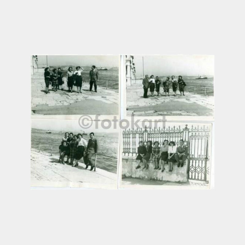 1950 Fındıklı Kabataş Güzel Sanatlar Okulu 5 Adet Fotoğraf - Görsel 2