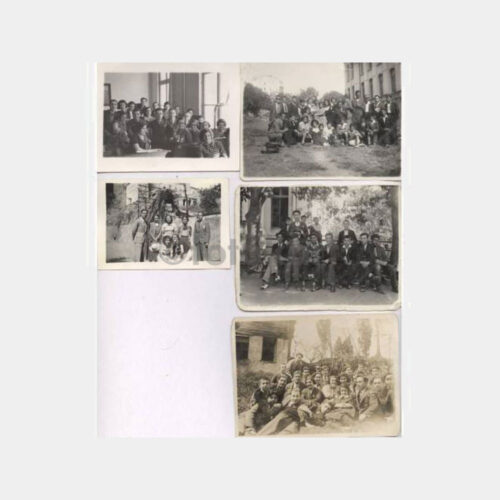 1933 İstanbul Tarihi Okul Konulu 5 Adet Fotoğraf